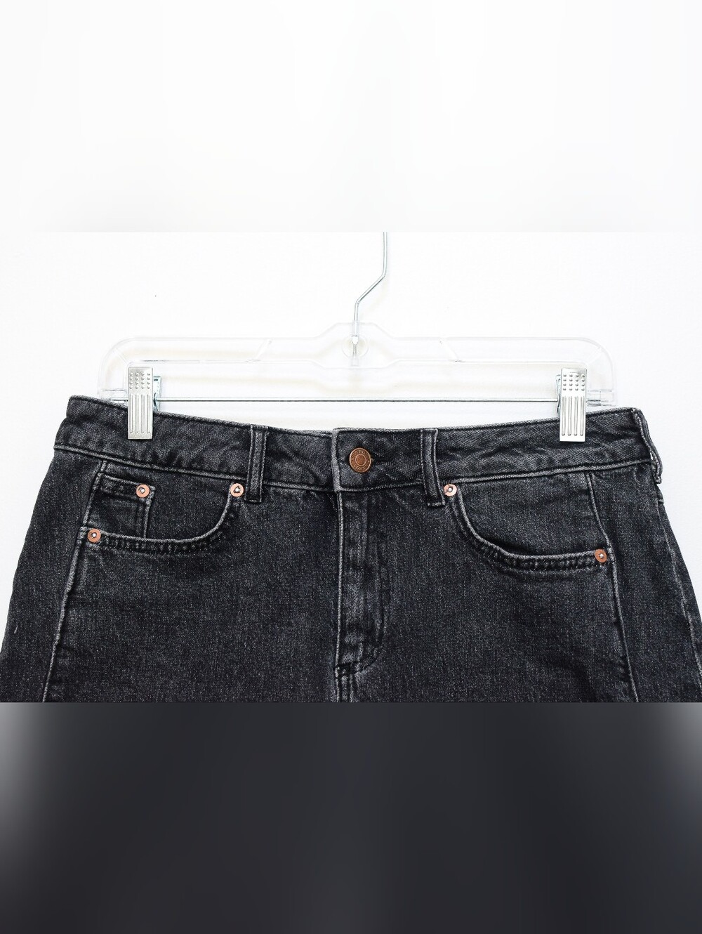 Anthropologie Pilcro Denim Side Pleat Mini Skirt Dark Wash Sz 6 Y2K Boho Western - Picture 5 of 10
